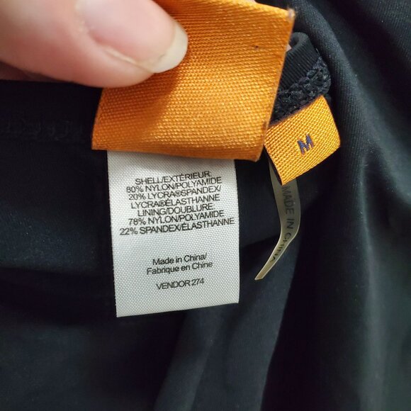 Tory Burch Black Deep Plunge Neck Halter Tie Open Back One Piece Swimsuit Size M - Picture 4 of 5